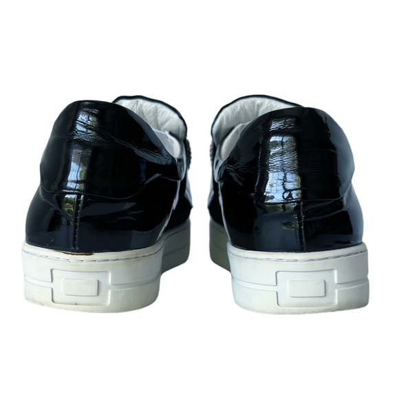 CHAUSSURE LAPIN Black Patent Jeweled Slip On Trainers | 8 - Picture 4 of 11